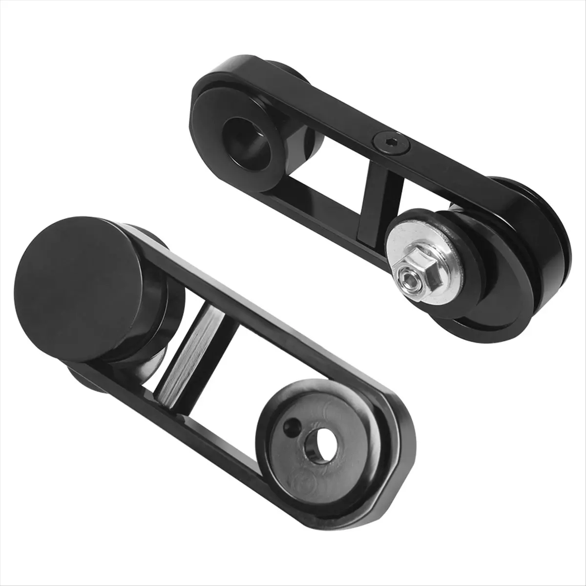Super Sale Motorcycle Black 180° Adjustable Drop Mirror Relocator Mount for Harley Touring Street Glide FLHX 2006-2013