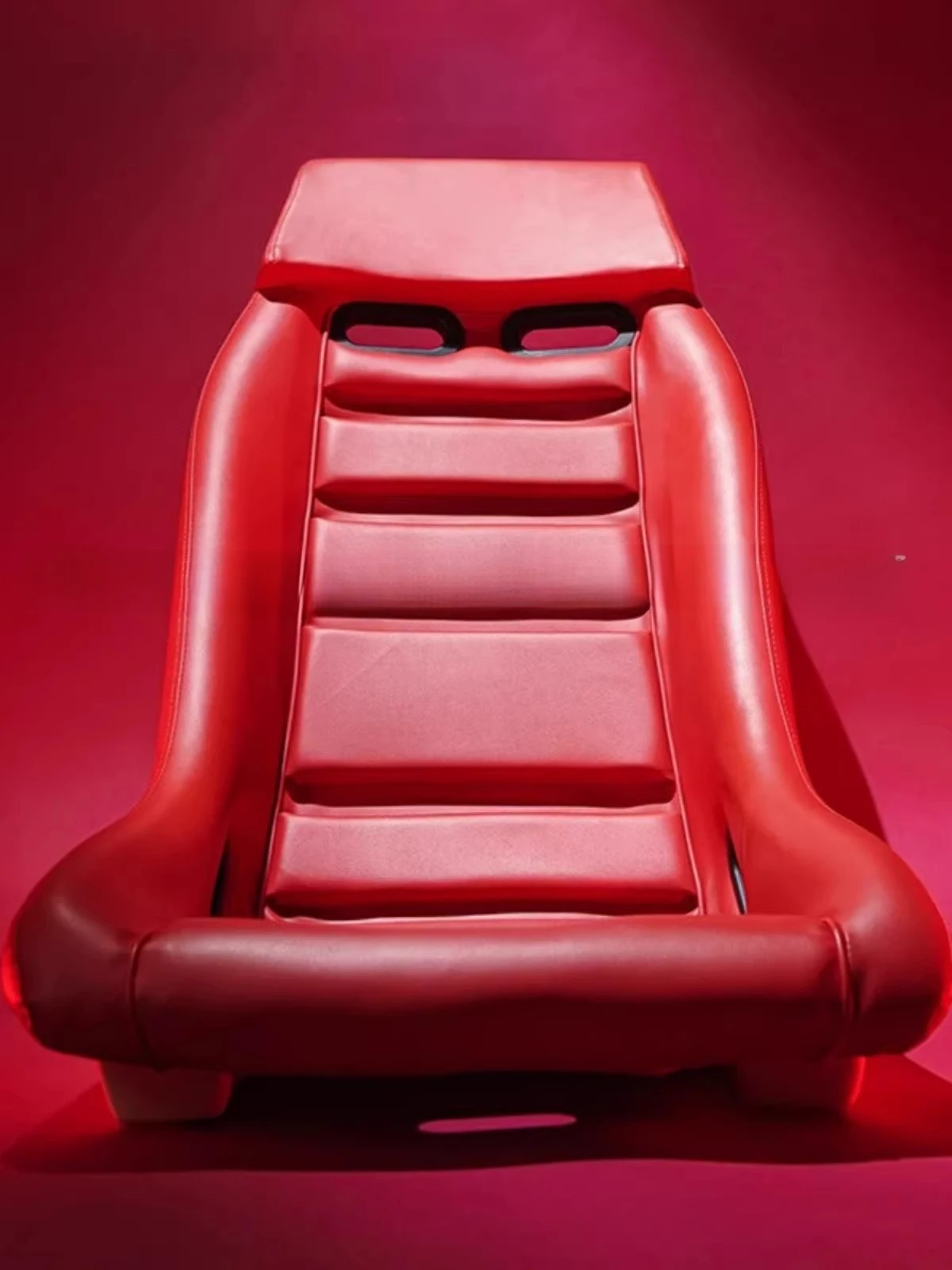 Classic Design Vintage Diamond Stitch Bucket Seat One-Piece Frame Lightweight Racing Tuning Seat