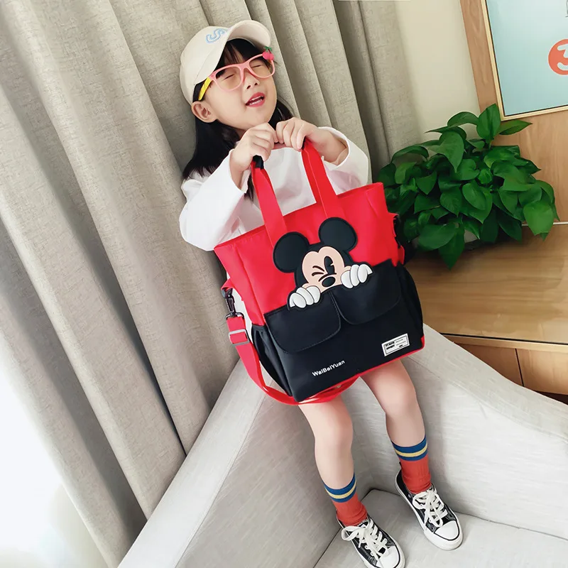 2024 New Pattern Donald Duck Student Single Shoulder Inclined Shoulder Bag Cartoon Leisure Handbag Children Tutoring Package