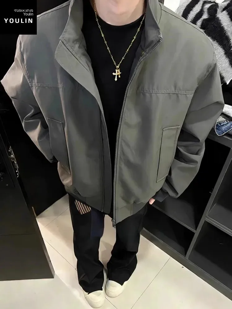Cleanfit Men's Thickened Winter Jacket Flight Coat Three-Proof Cotton Sportswear American Style Stand Collar Baseball Vest