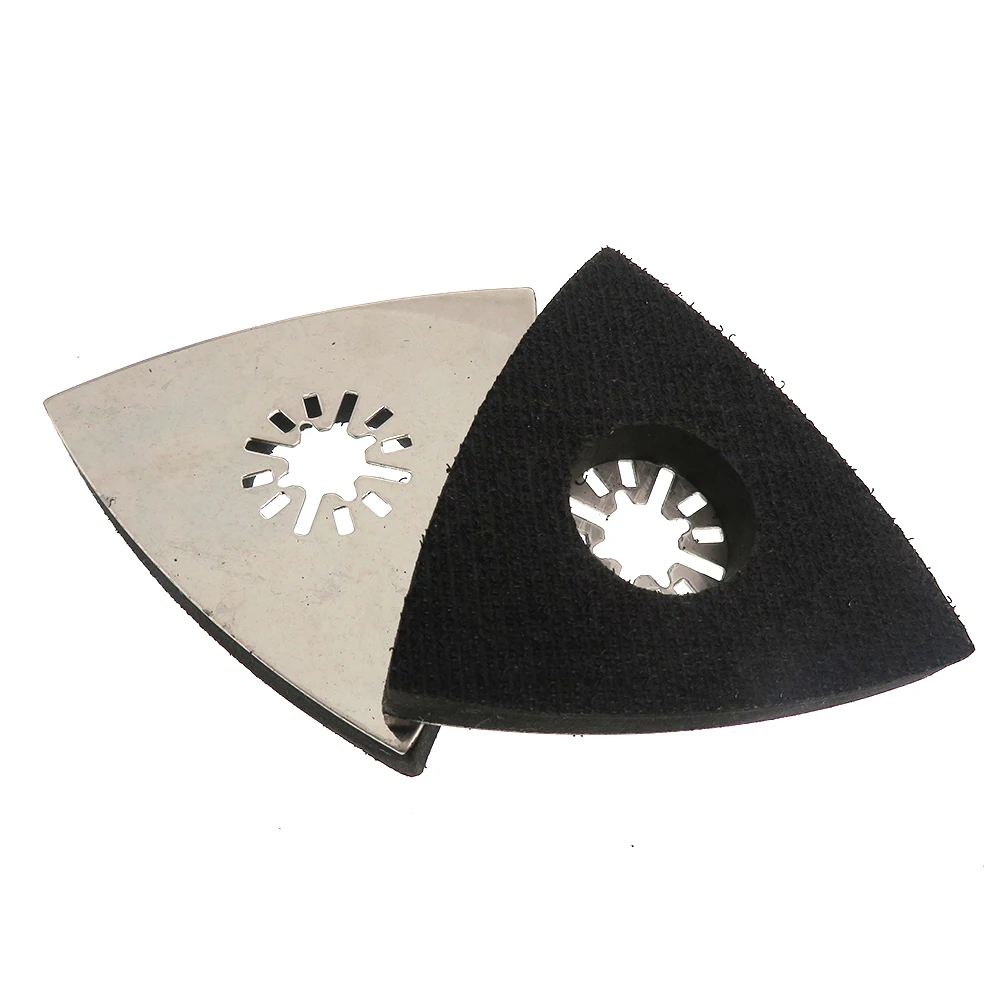 80*80*80mm Sanding Pad Multi-Tool Triangle Backing Pad Sander Attachment Pad Abrasives Hook Loop Grinding and Polishing