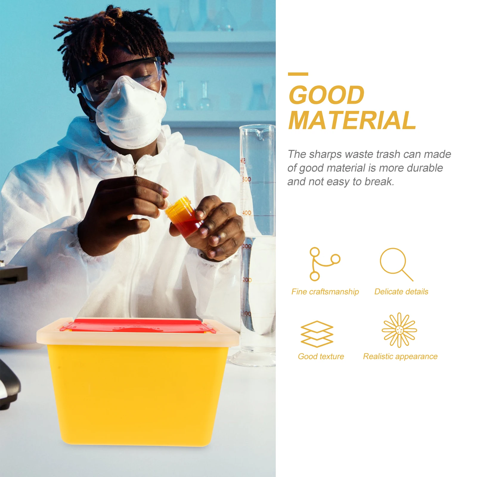 

Коробка для утилизации, не деформируемая, тонкая работа, больницы, клиники, стоматологическое использование, контейнер для хранения медицинских отходов, острый контейнер