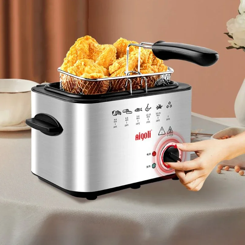 Multifunctional fryer household small fryer electric fryer mini small oil-saving fried chicken fryer constant temperature