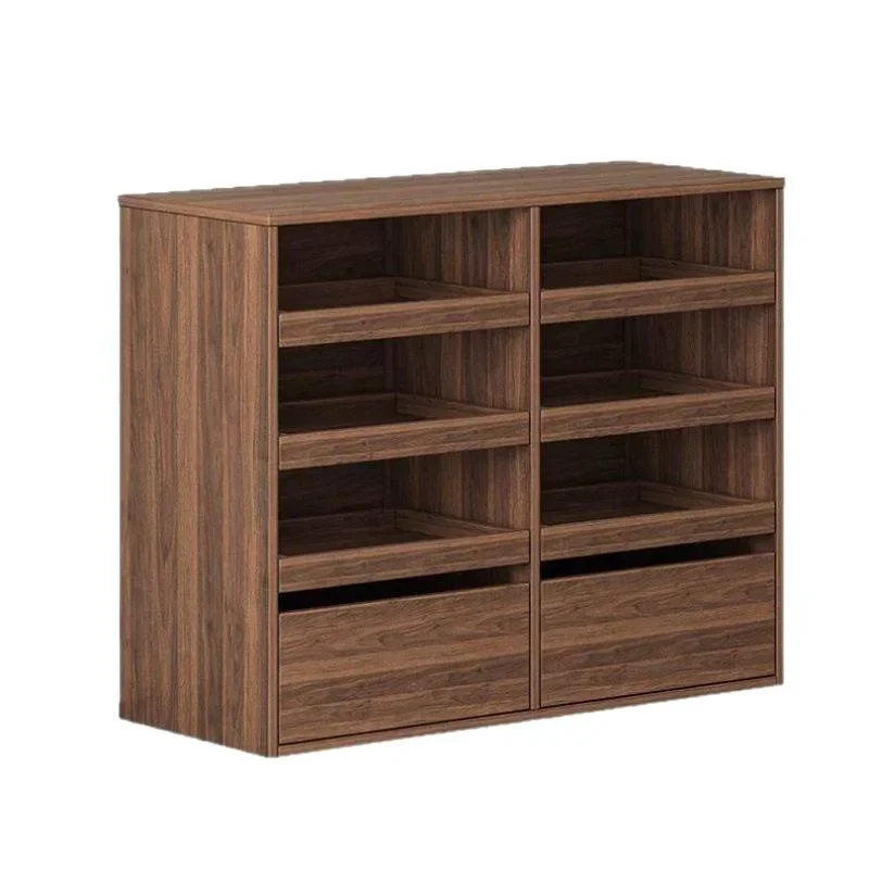 Solid wood jewelry cabinet Nakajima display table Earrings plaid cabinet