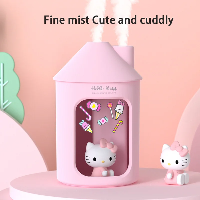 Sanrio Usb Luchtbevochtiger Dual Spray Grote Capaciteit Kantoor Luchtbevochtiger Home Desktop Mute Slaapkamer Grote Spray