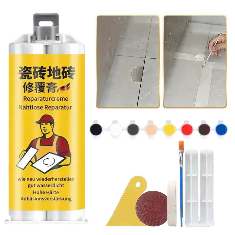 Multifunctional Tile Stone Crack Repair Kit Adhesive Ceramic Repair Glue Marble Floor Sink Cracks With Super Adhesio Tool