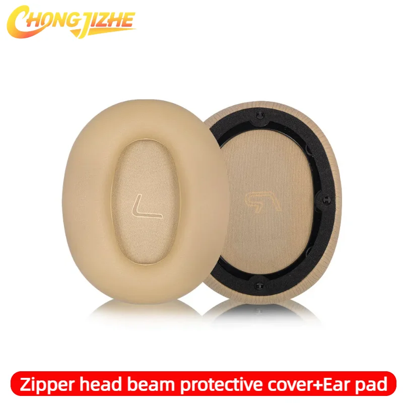 CHONGJIZHE Replacement leather Memory foam Earpads Silicone zipper head beam protective cover For Edifier W830BT 860NB headset - Image 6