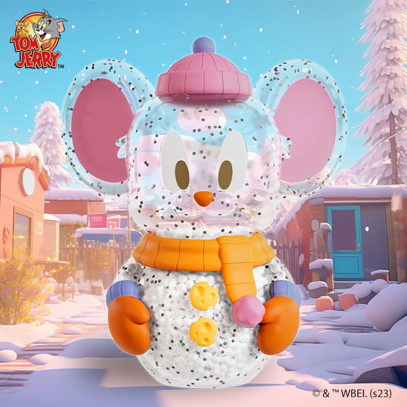 New Snowman Tom And Jerry Tom Animie Figure Soap Studio Blopblop Figurine Kawaii 10cm Pvc Decoration Gift For Kids Toys