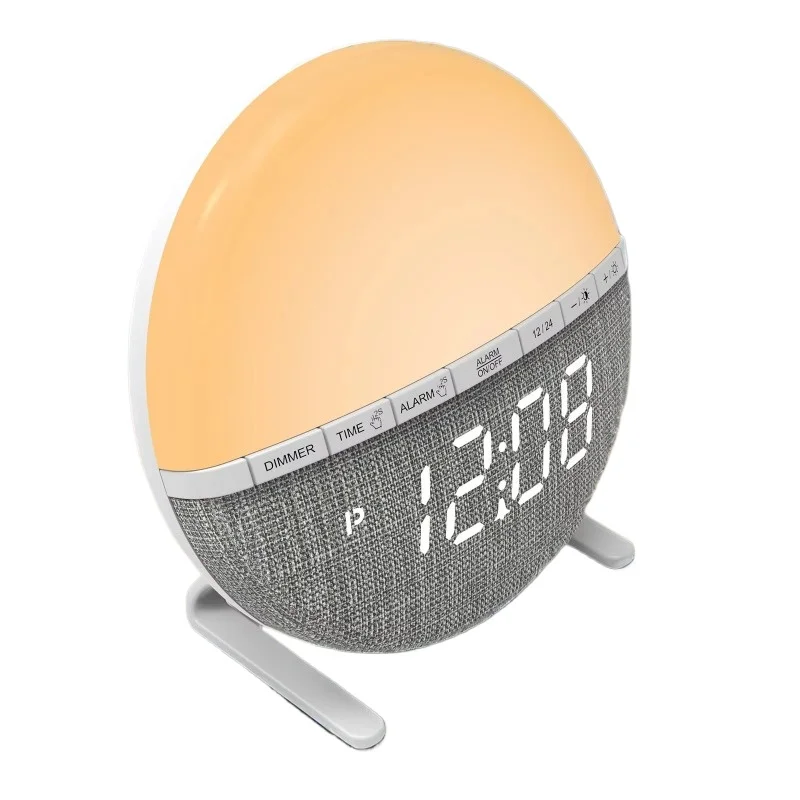 

New sunrise alarm clock bedside dream machine smart light sleep dimmable clock