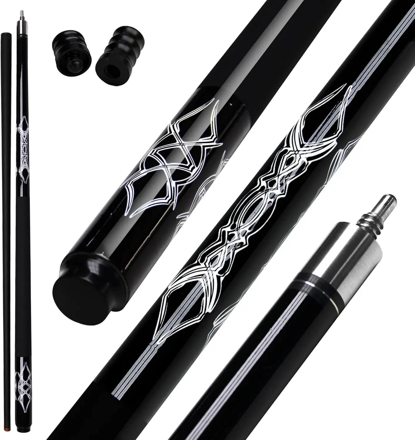

Premium 13mm Tip Fiberglass Pool Cue with Quick Connect Joint-Utility 1/2 Split Design for billiard tacos Professional Players