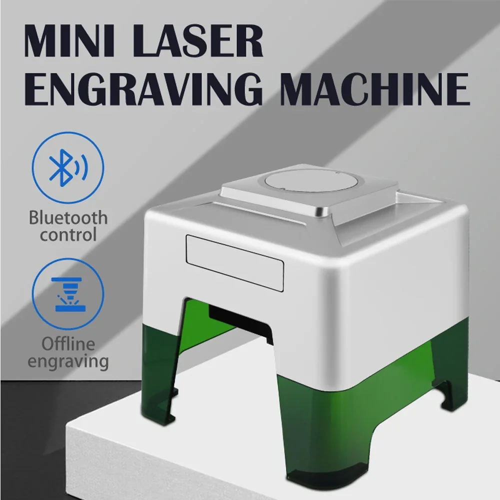 Mini Laser Engraver Machine Etching Range 98x88mm, DIY Logo Design,Support Win Android IOS System