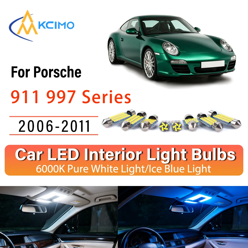 

High Quality For Porsche 911 997 Series 2006-2011 LED Interior Lights, Quick Setup Decor Long Lasting