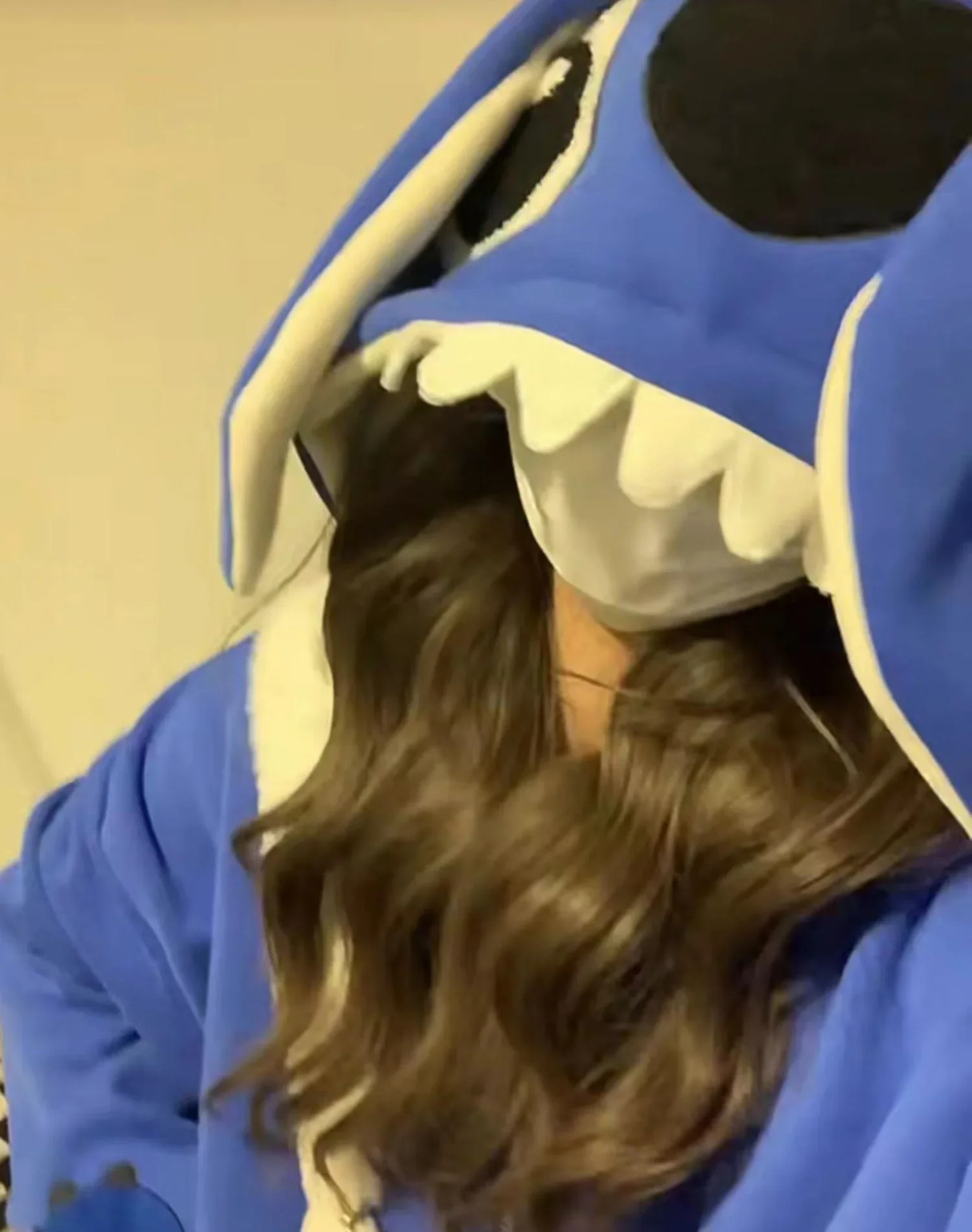 جاكيت بهودي مبطن بالصوف برسومات كرتونية ، توب سميك فضفاض ، طراز خامل ، تطريز متوسط الطول ، جديد ، الخريف والشتاء ، #3