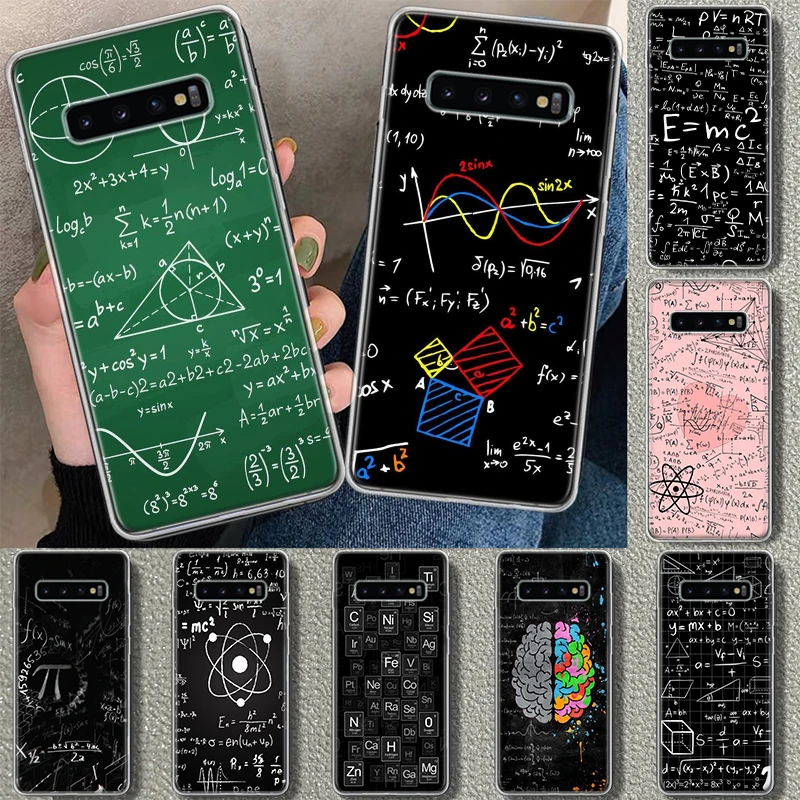 Physics Chemical Mathematics Phone Case Cover for Samsung Galaxy S20 S21 FE S22 S23 S24 Ultra S10 S10E S9 S8 Plus + Art Gift Coq