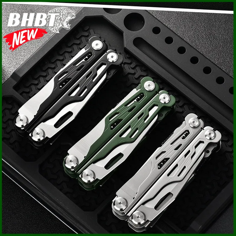 BHBT High-Carbon Steel Explosion-Proof Multitool Pliers Foldable Anti-Slip Outdoor camping emergency Electrical Tools