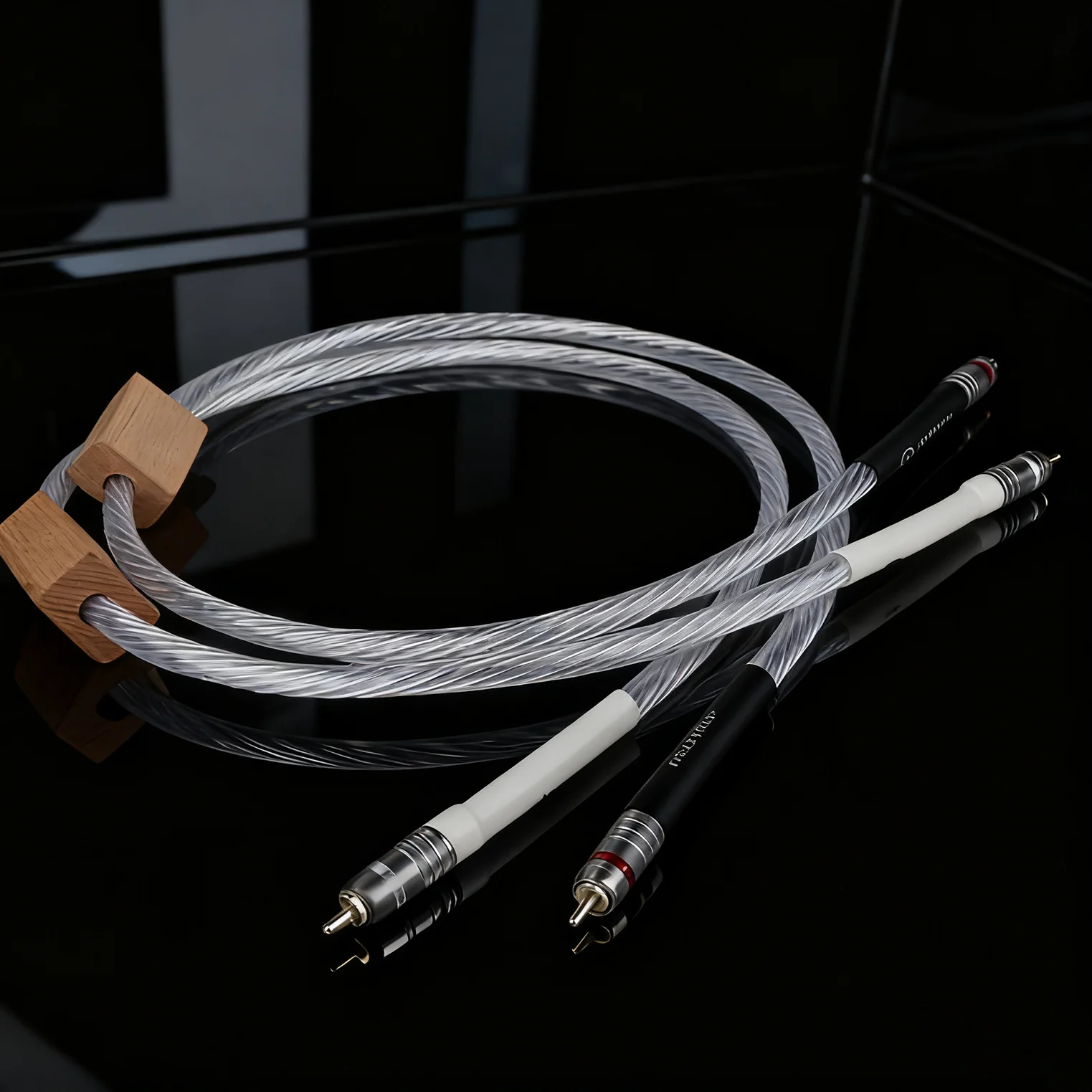 

High Quality RCA Audio lotus cable sterling silver wire CD amplifier tube line with Silver Plated Plug