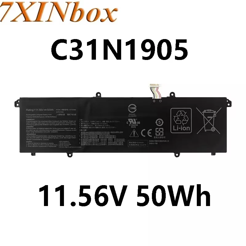 

7XINbox C31N1905 11,56 В 50 Втч аккумулятор для ноутбука ASUS VivoBook S15 M533IA S533EA S533EQ S533FA 3ICP5/70/82 0B200- 03750100 Серия