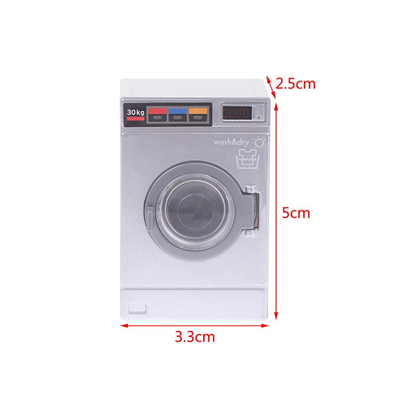 Maison de courses l'inventaire, machine à laver l'inventaire, appareil ménager, modèle de blanchisserie, jouet de décoration, maison de poupée, mini choses, 1:12