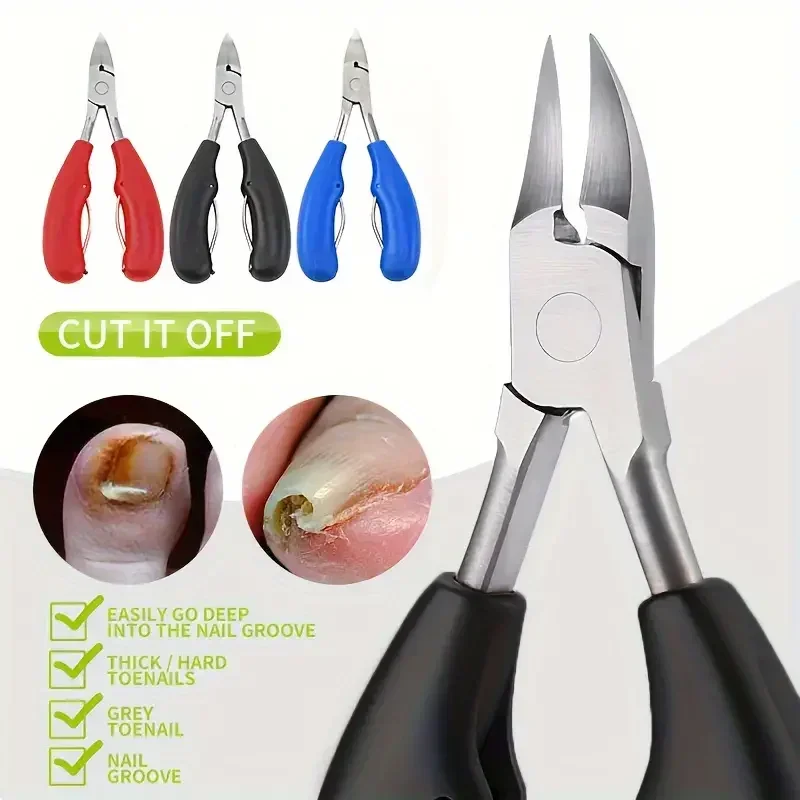 

New Professional Nail Clippers For Thick & Ingrown Toenails-Classic Style Metal Blade Concave Edge Cutter Manicure&Pedicure Tool