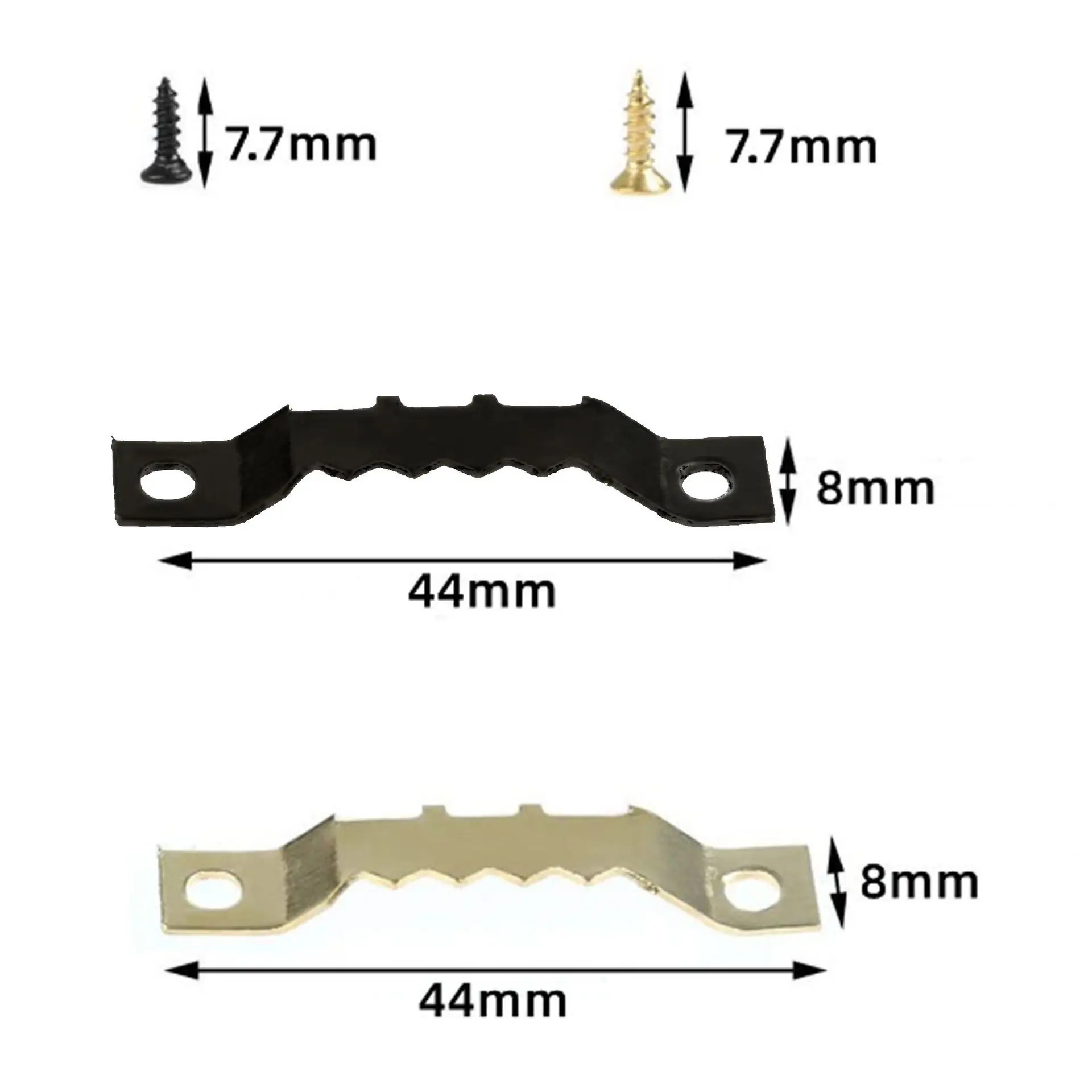 Hot Sale  Double-sided Sawtooth Hanging Flat Head Screw Combination Metal Straight Bar Photo Picture Frame Hook Accessory