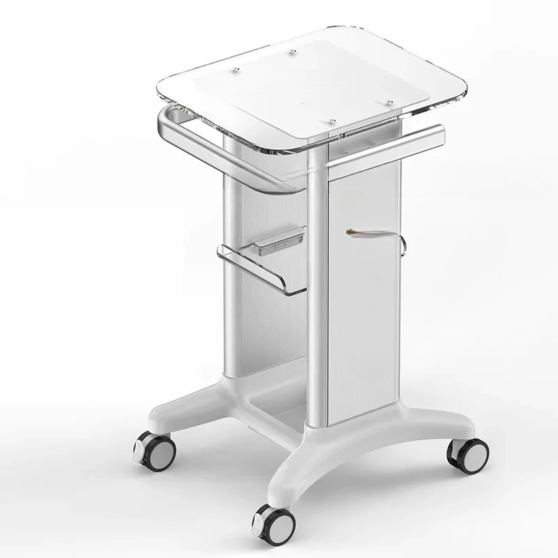 Möbel Ästhetik Schönheit Friseurwagen Dressing Hilfswagen Schubladen Drehbarer Trolley Aluminium