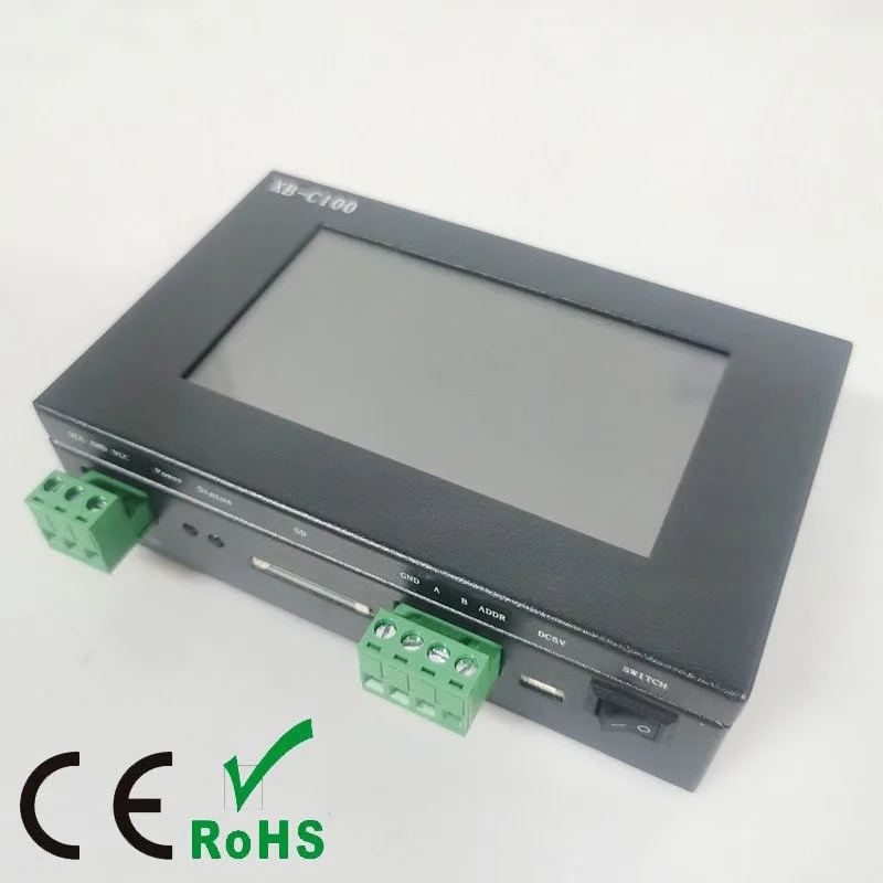 XB-C100 DMX512 Code Writer Encoder, Touch Screen Programmer Adjustable Speed & Brightness for LED Light Address Setting