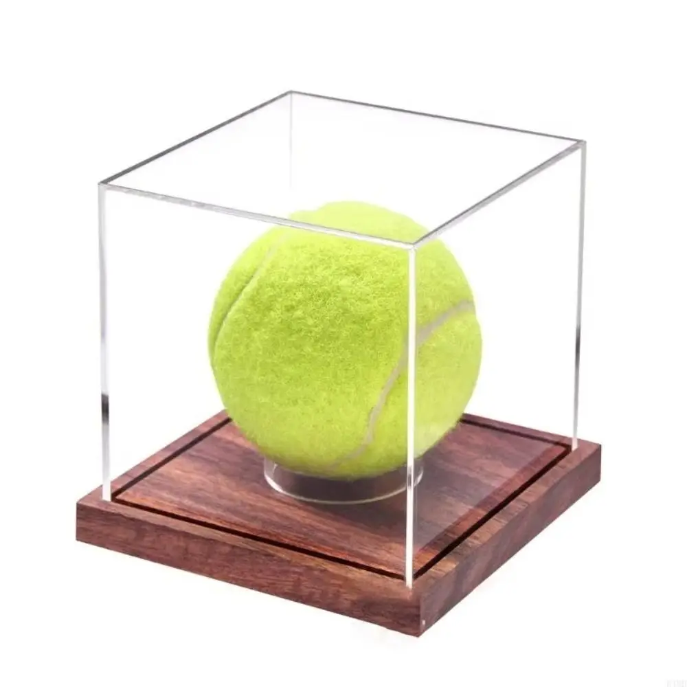 Quality Acrylic Baseball Display Case Transparent With Base Baseball Box Scratch Resistant Dustproof Baseball Holder