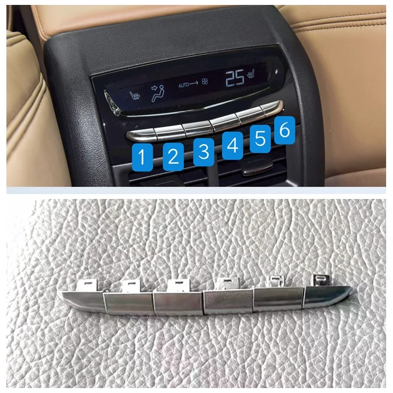 1pcs For Cadillac CT6 XT5 XT6 Rear Air Conditioning Panel Button Temperature Control Switch