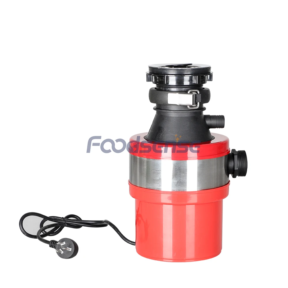 Commercial Kitchen Continuous Feed Garbage Disposal Grinder Disposals Food Waste Machine For Fruit Peels Cooked Pasta