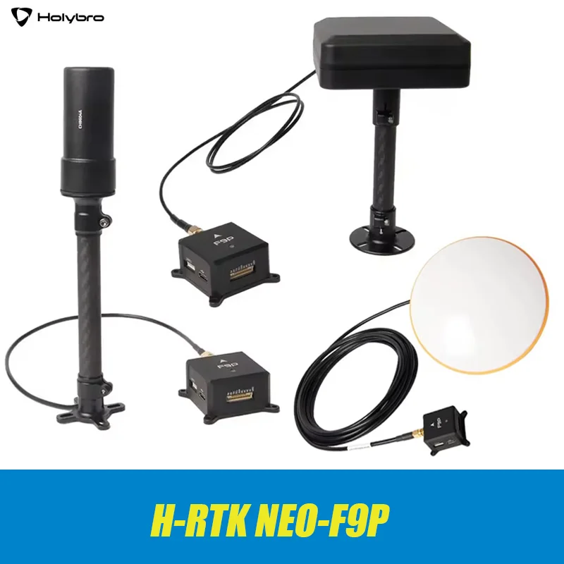 HolyBro H-RTK NEO-F9P with Helical Antenna/ Base Station Antenna/ Vertical Array Patch Antenna