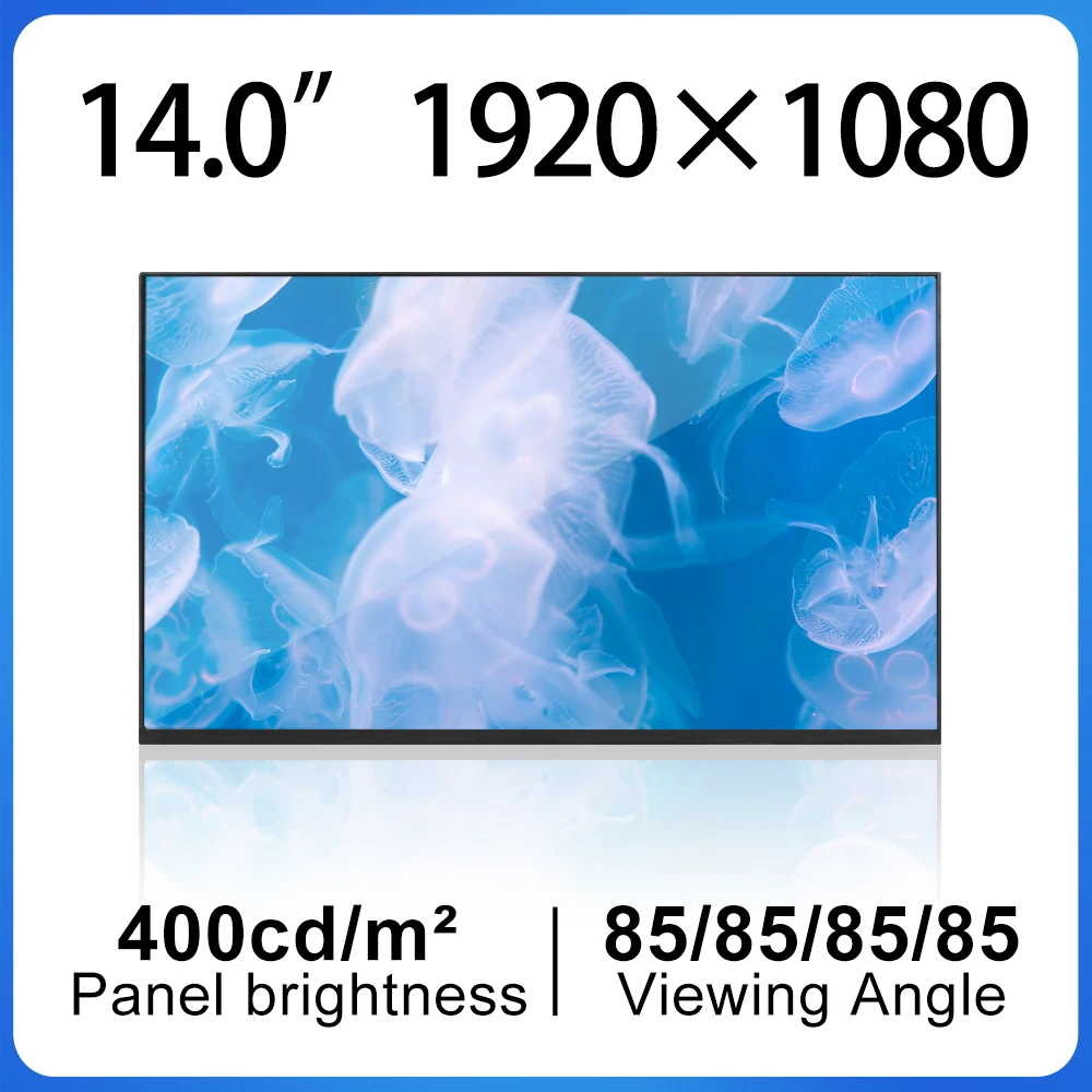 LCD Screen Panel NE140FHM-N46 14.0'' Laptop Matrix 1920*1080 EDP Luminance 400cd/m² TFT LCD Modules