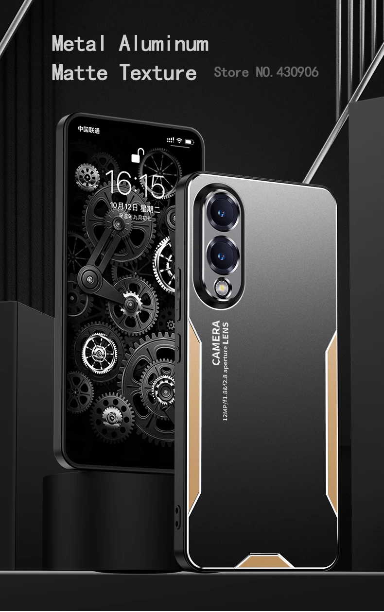 Für Samsung Galaxy S25 Edge Hülle Metall Aluminium Objektivschutz Mattiert Fingerabdruck-Resistent Metall+TPU Abdeckung Für Samsung S25 Edge – Detail 1