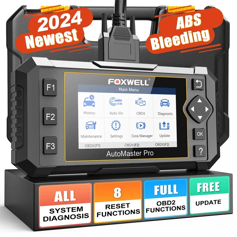 2024 FOXWELL NT624 Elite OBD2 сканер ABS SAS TPS EPB сброс масла для всех систем