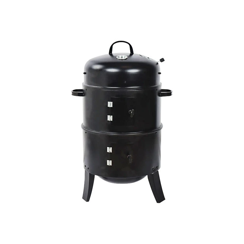 Three-in-one smoked oven American outdoor braised smoked barbecue wood smoked meat oven