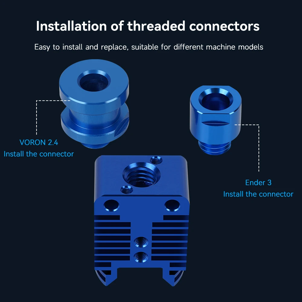 Hotend-Kit für Ender 3/CR10/VORON 2.4 Hi-End Extruder Upgrade 300 ° C Hochgeschwindigkeits-Druckkopf für Ender 3 V2 CR10S 3D-Druckerteile – Detail 8
