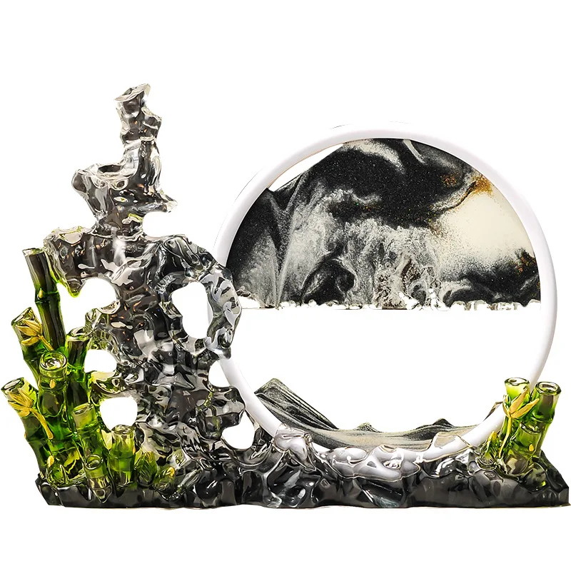 Gaosheng pintura de areia movediça ornamento luz luxo high-end sala de estar entrada tv gabinete escritório decoração high-end