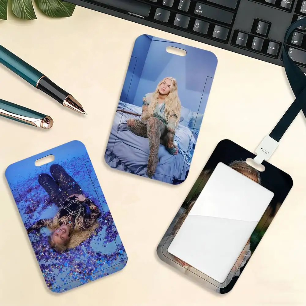 Singer Freya Skye Card Holder Campus Students With Lanyard Work Cardcase Bus ID Gifts