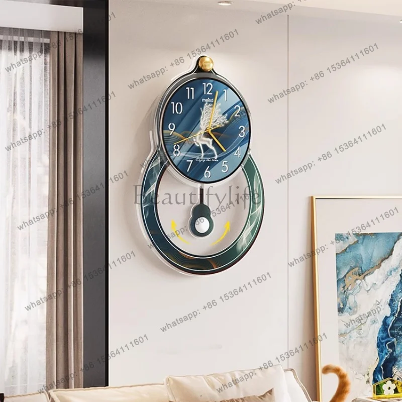 Kitchen Living Room Wall Clock Minimalist Design Unique Usa European Wall Clock Flowers Nordic Luxury Metal Horloge Decorarion