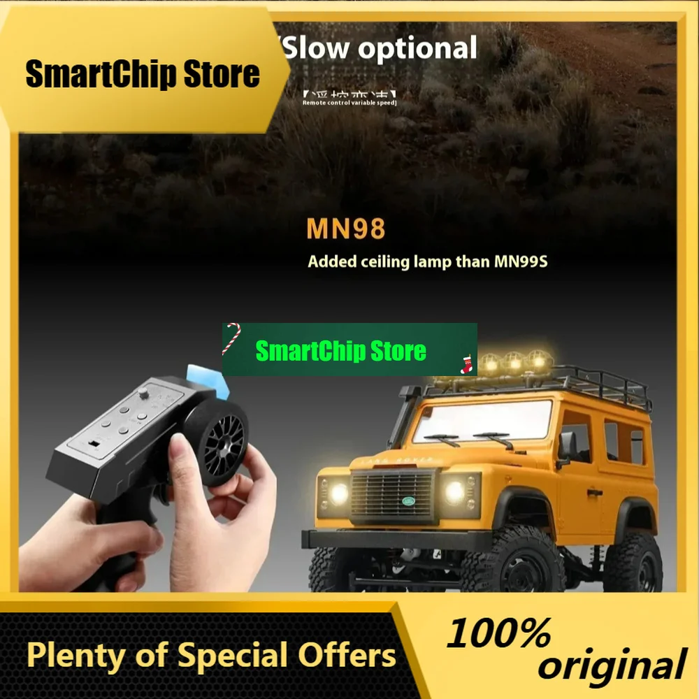 SmCpMNRC MN98 MN99S Upgraded Version 1/12 2.4G 4WD RC Car For Land Rover Rock Crawler LED Light Full Proportional Vehicles Model