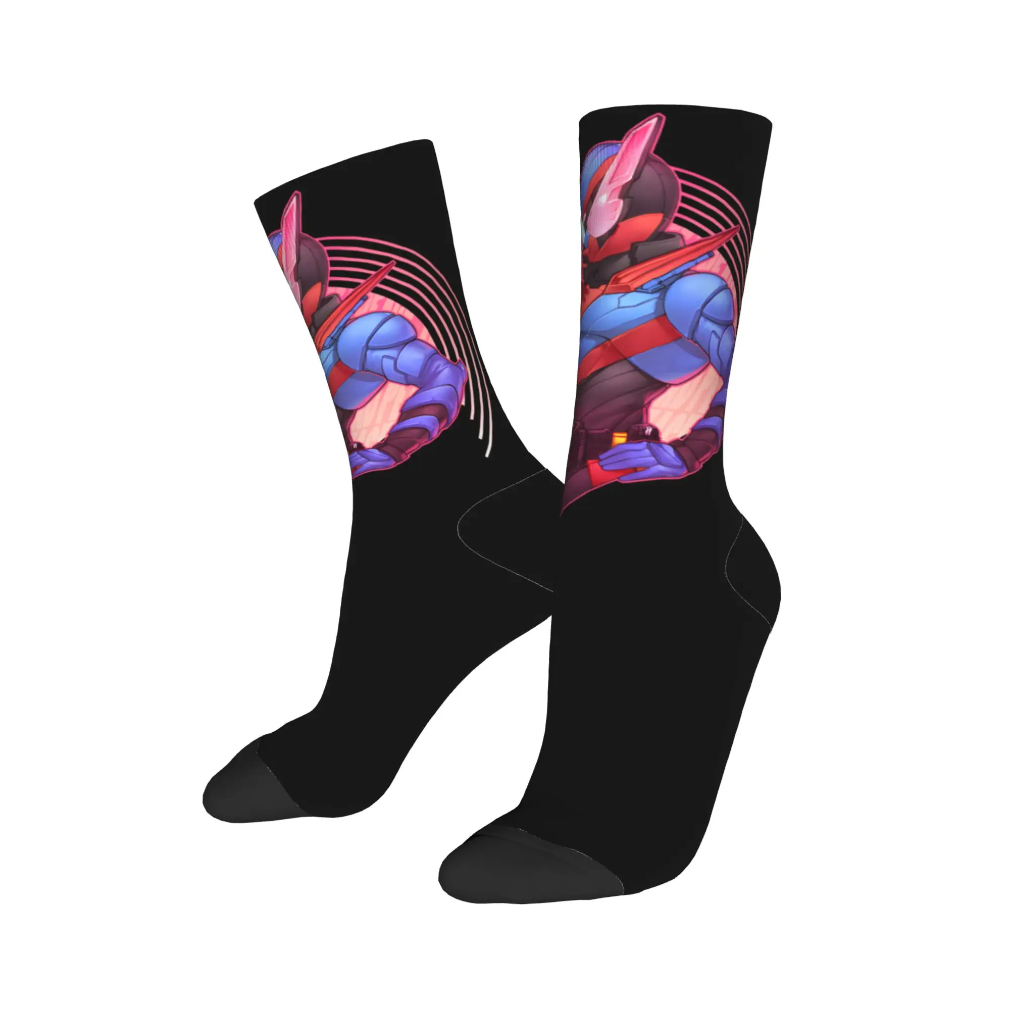 Men's Socks Kamen Riders Build Love and Peace Stockings Winter Gothic High Quality Socks Graphic Running Anti-Slip Socks