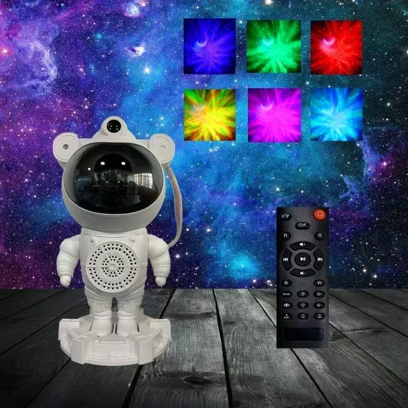 Astronaut Star Projector Galaxy Night Light Nebula Galaxy With Bluetooth Speaker For Children\'s Bedroom Decoration Kids Gift