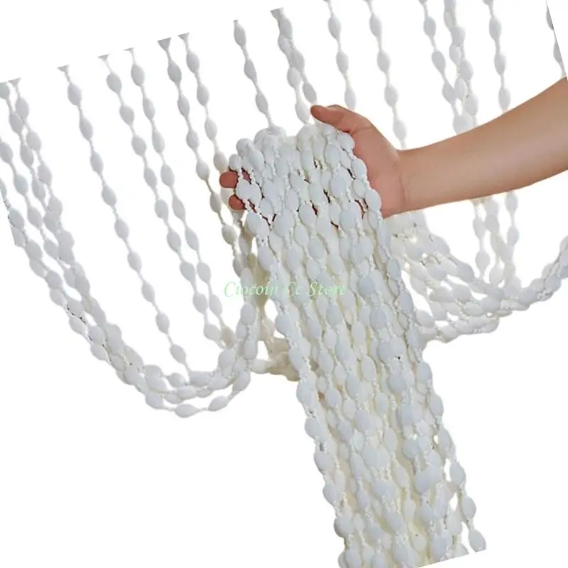 X90F Entryway Beaded Curtain Decoration Polyester Tassels Fringes Design Divider