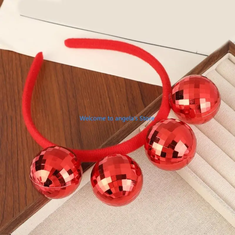 X4YC 1970s خمر ديسكو ملابس ديسكو الكرة عقال سباركلي إكسسوارات الشعر ديسكو الكرة عقال هيرباند للأطفال هدايا