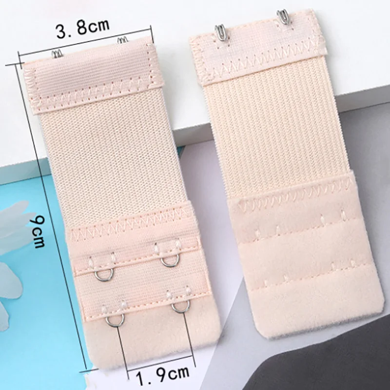 3pcs Bra Extension Strap Extenders for Women Adjustable Belt Buckle Elastic Bra Extension Strap Hook Clip Intimates Accessories