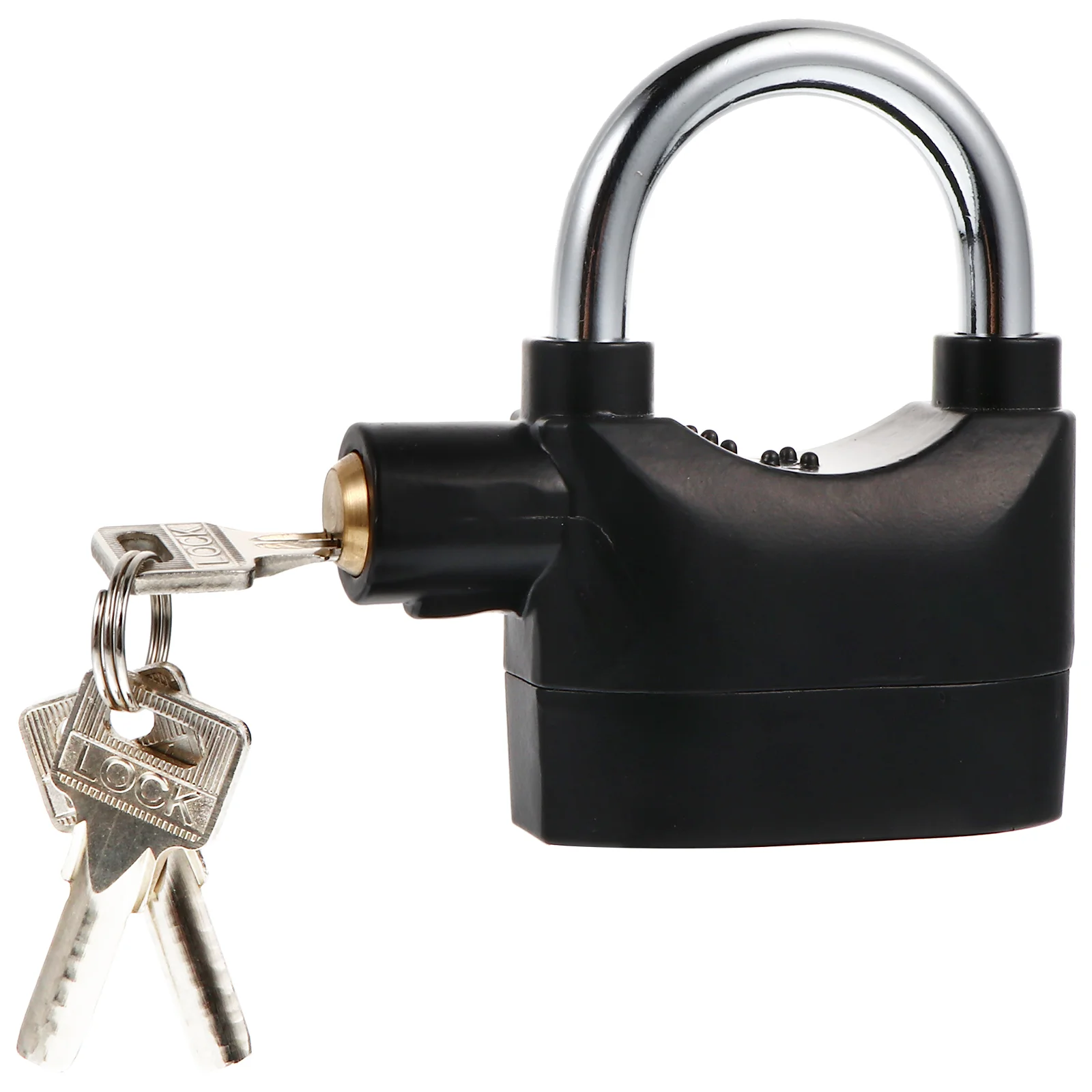 

Aluminum Alloy Anti theft Alarm Lock Padlock for Bike Heavy Duty Security 3 Keys Mini Portable Suitable Bike Light