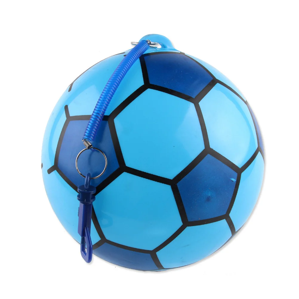 

Thickened Inflatable PVC Football Chain Ball About 20cm for Kids Outdoor Playground Beach Pool Catch Kick Bounce