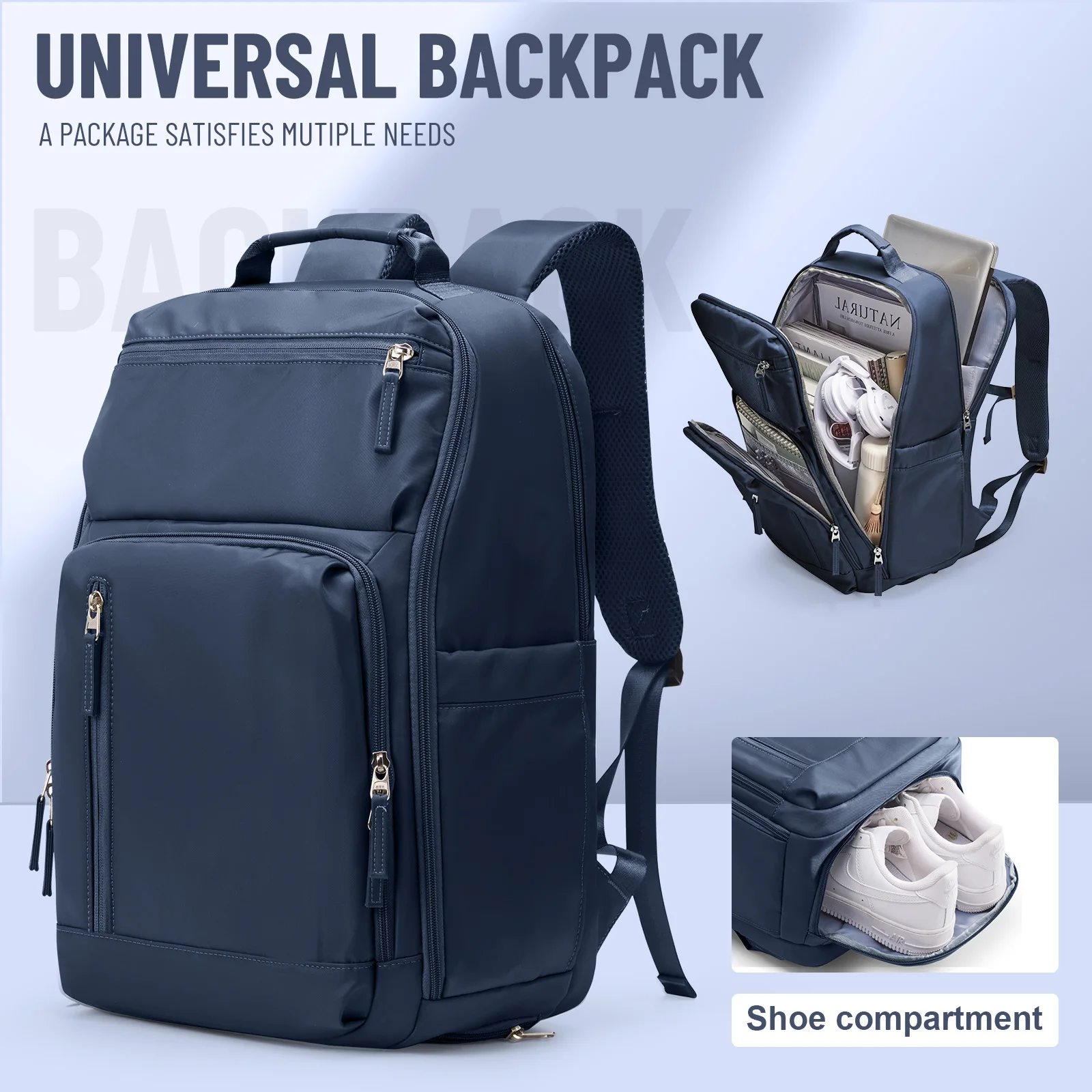 Travel Backpack for Men 15.6 Inch Laptop Bag, Outdoor Commuting Business Backpack, Large Waterproof Outdoor Casual Men Backpack