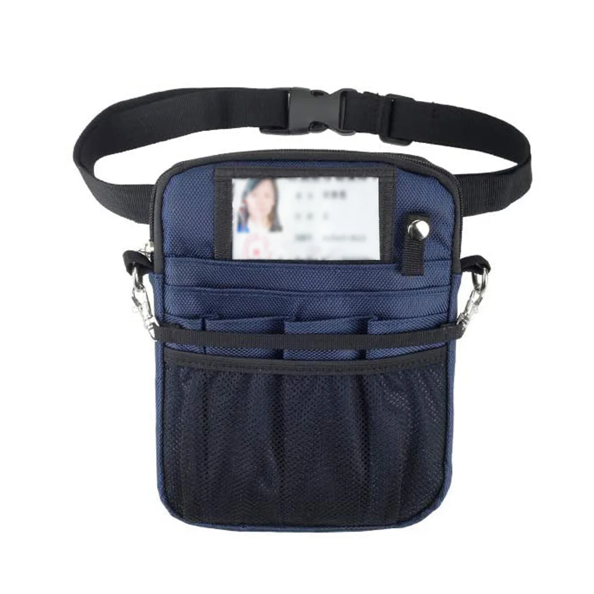 4-in-1 Convertible Nurse Fanny Pack Multi-Compartment Bag Nurse Organizer Belt Utility Medical Gear Hip Bag