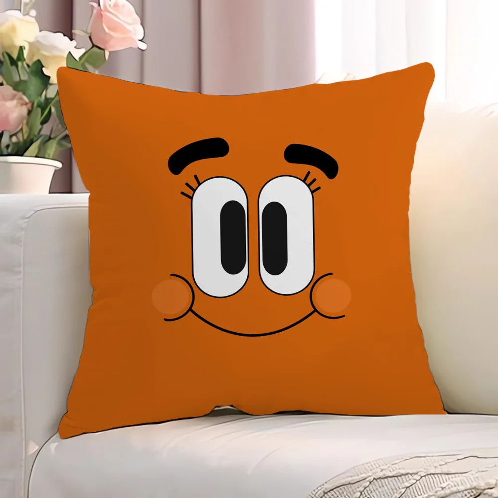 T-The Amazing World of GumballS Cushion Cover 50x50 Pillow Hugs Short Plush Pillowcase Decorative Pillowcases 40x40 Cushions