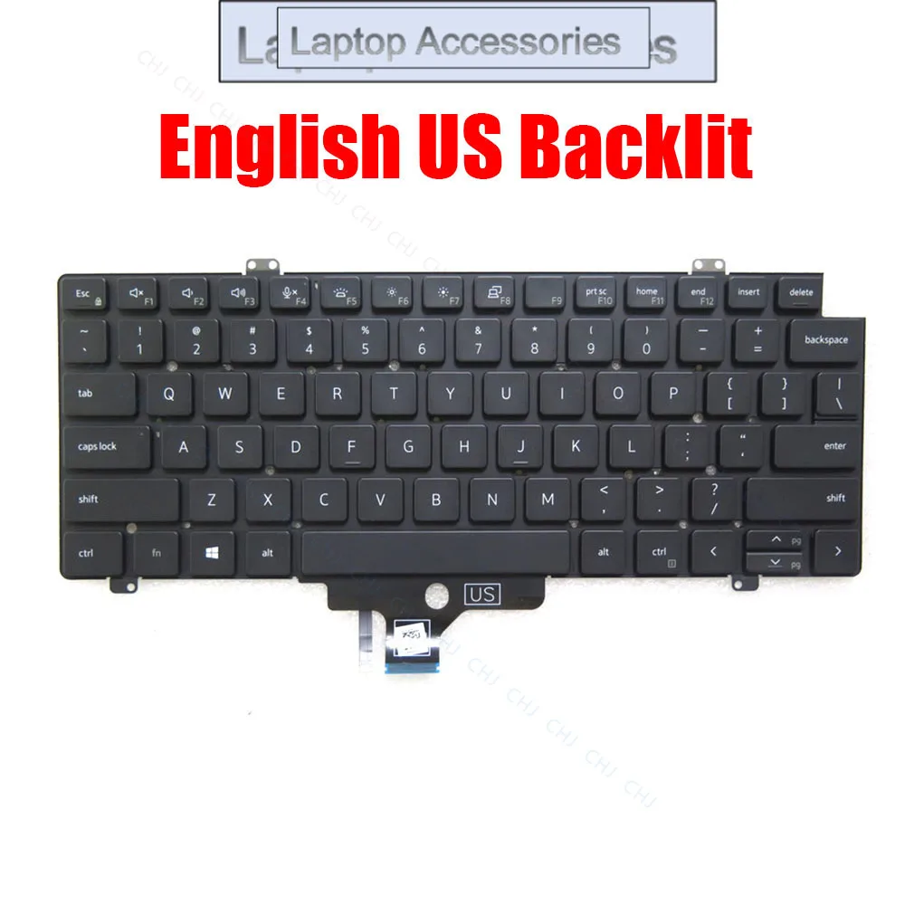 Клавиатура США с подсветкой F для DELL, Latitude 5420 5421 5430 5431 7420 7430 7520 7530 для Precision 3470 0MV4X8 MV4X8 PK133IW1B00